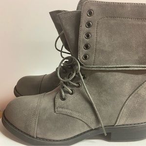 Grey Suede booties